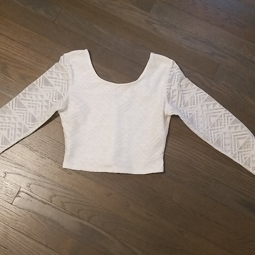 Geometric crop top